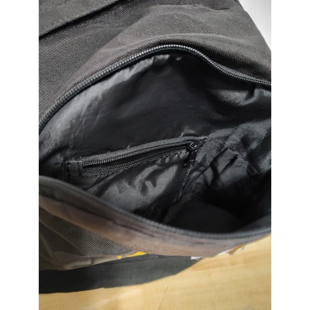 Carhartt Big Logo Black  Backpack In Good Pre Owned Cond 2 Sections + Pockets
